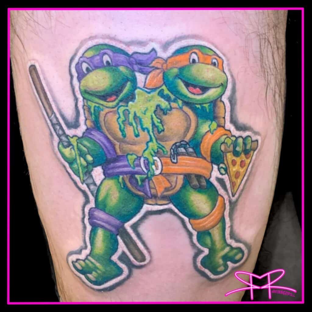 Ninja Turtles Cartoon Tattoo at Rad Ink Florida