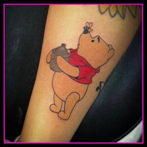 Winnie The Pooh Cartoon Tattoo at Rad Ink Florida